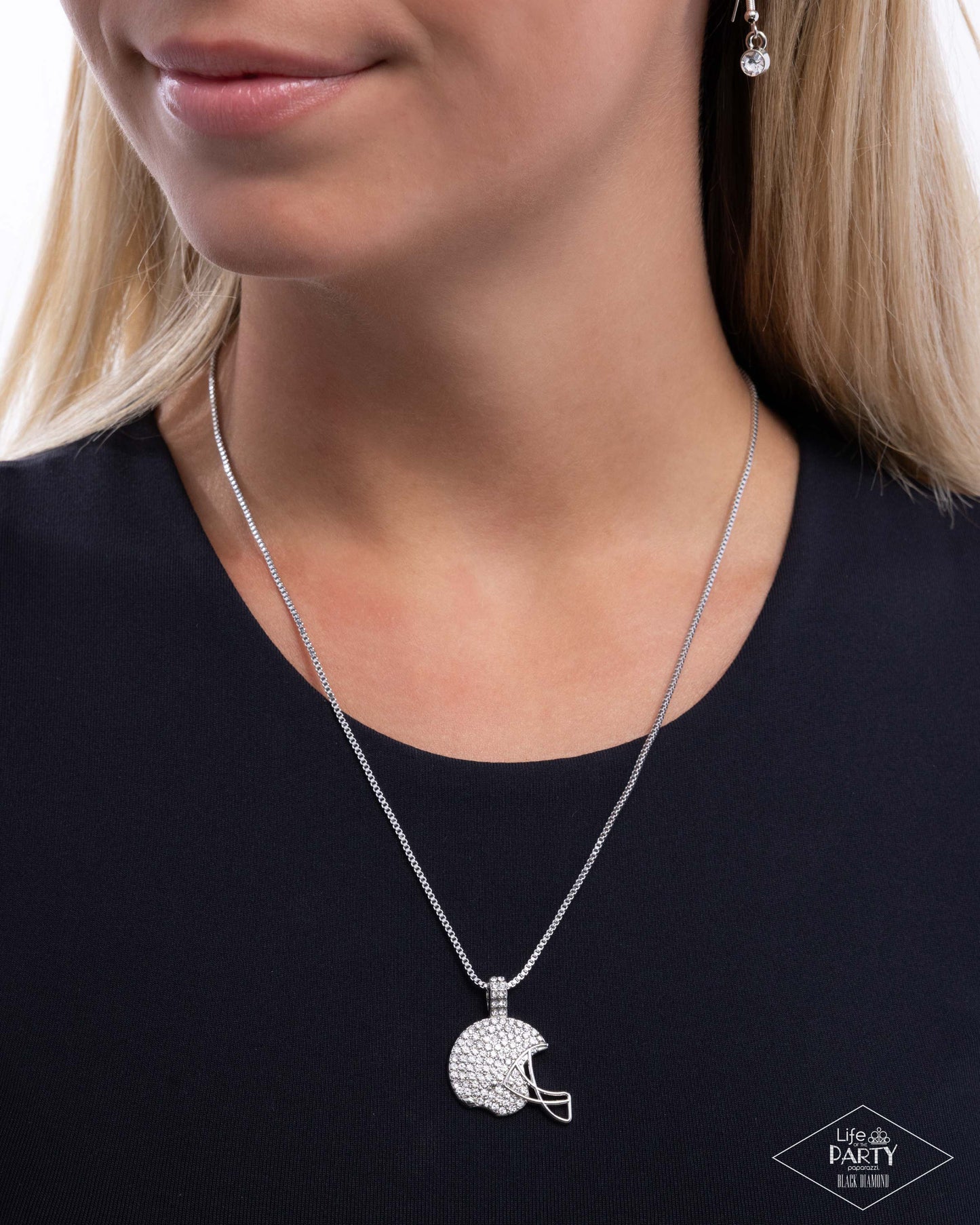 Paparazzi Accessories: Touchdown Twinkle - White Necklace