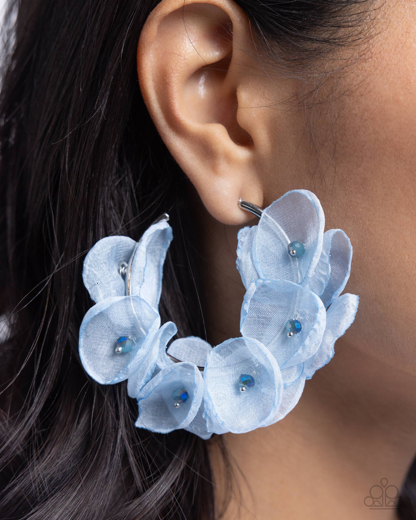 Paparazzi Accessories: Petaled Pageant - Blue Earrings