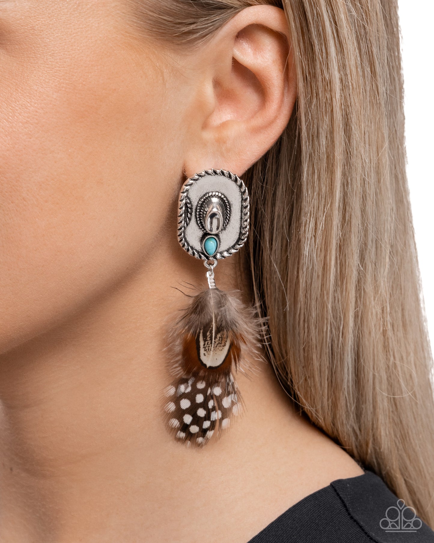 Paparazzi Accessories: Feathered Fairy Tale - Brown Earrings