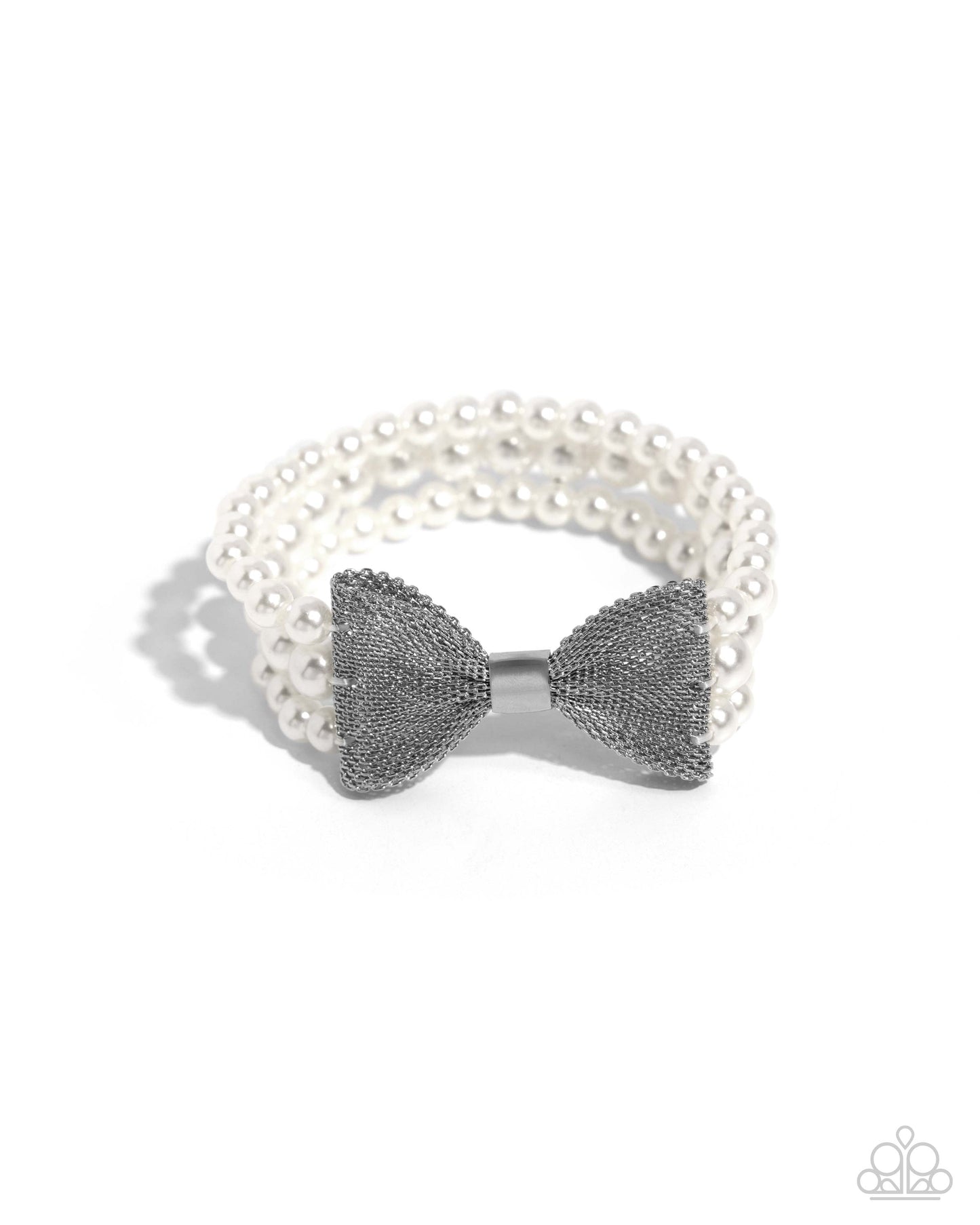 Paparazzi Accessories: Dapper Dialogue - White Bracelet