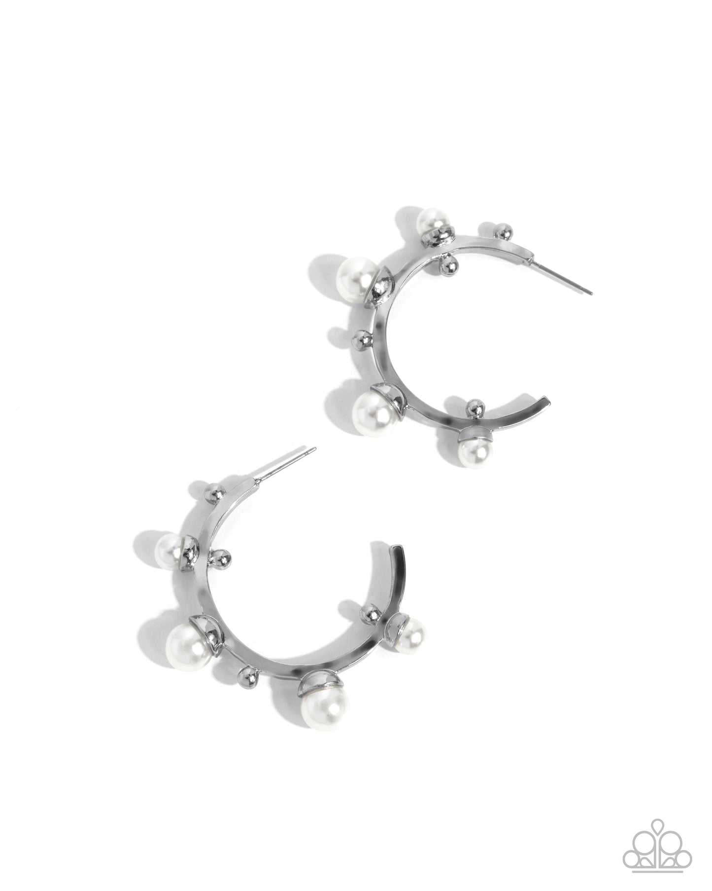 Paparazzi Accessories: Poetic Pearls - White Earrings