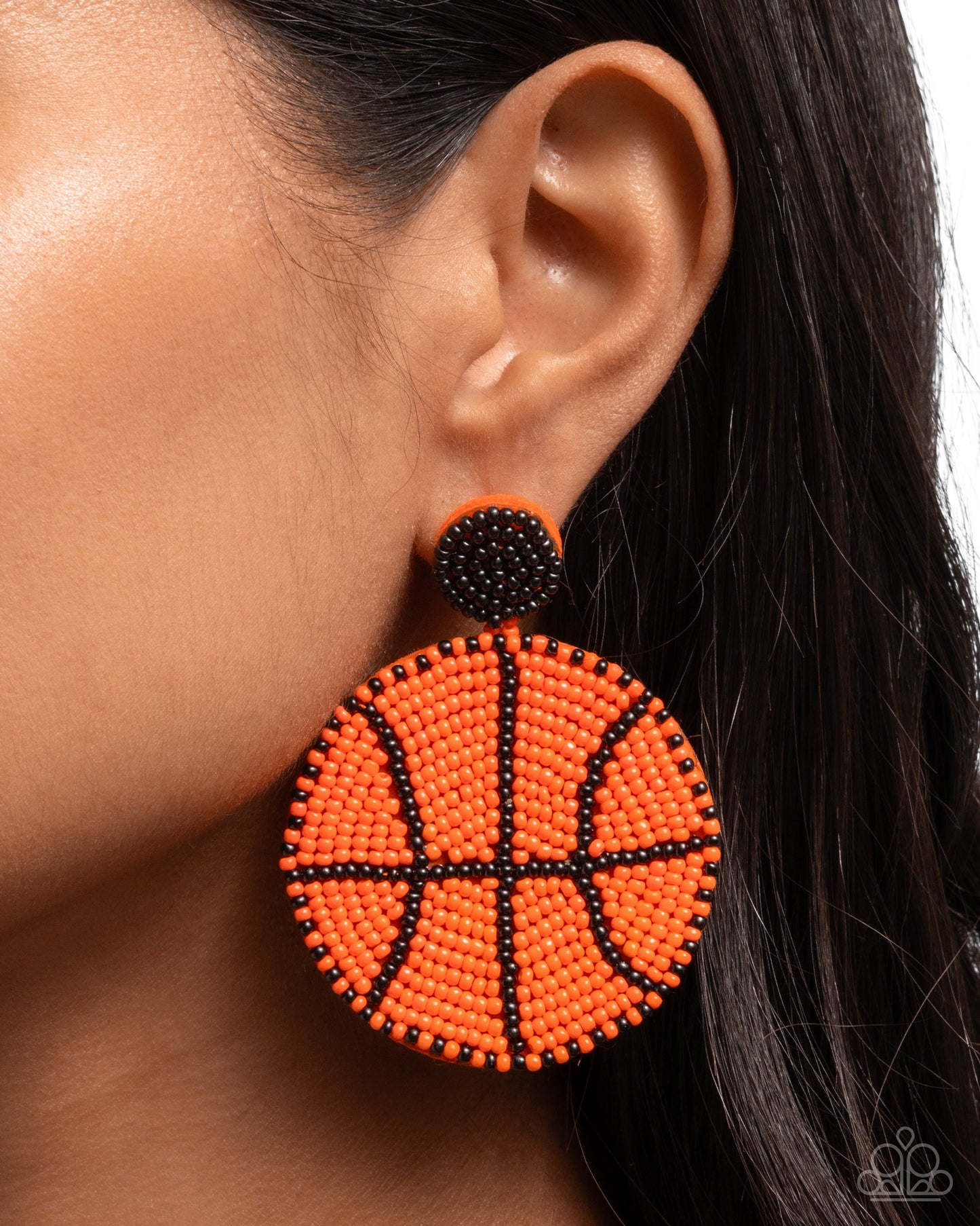 Paparazzi Accessories: Shooting Hoops - Orange Earrings