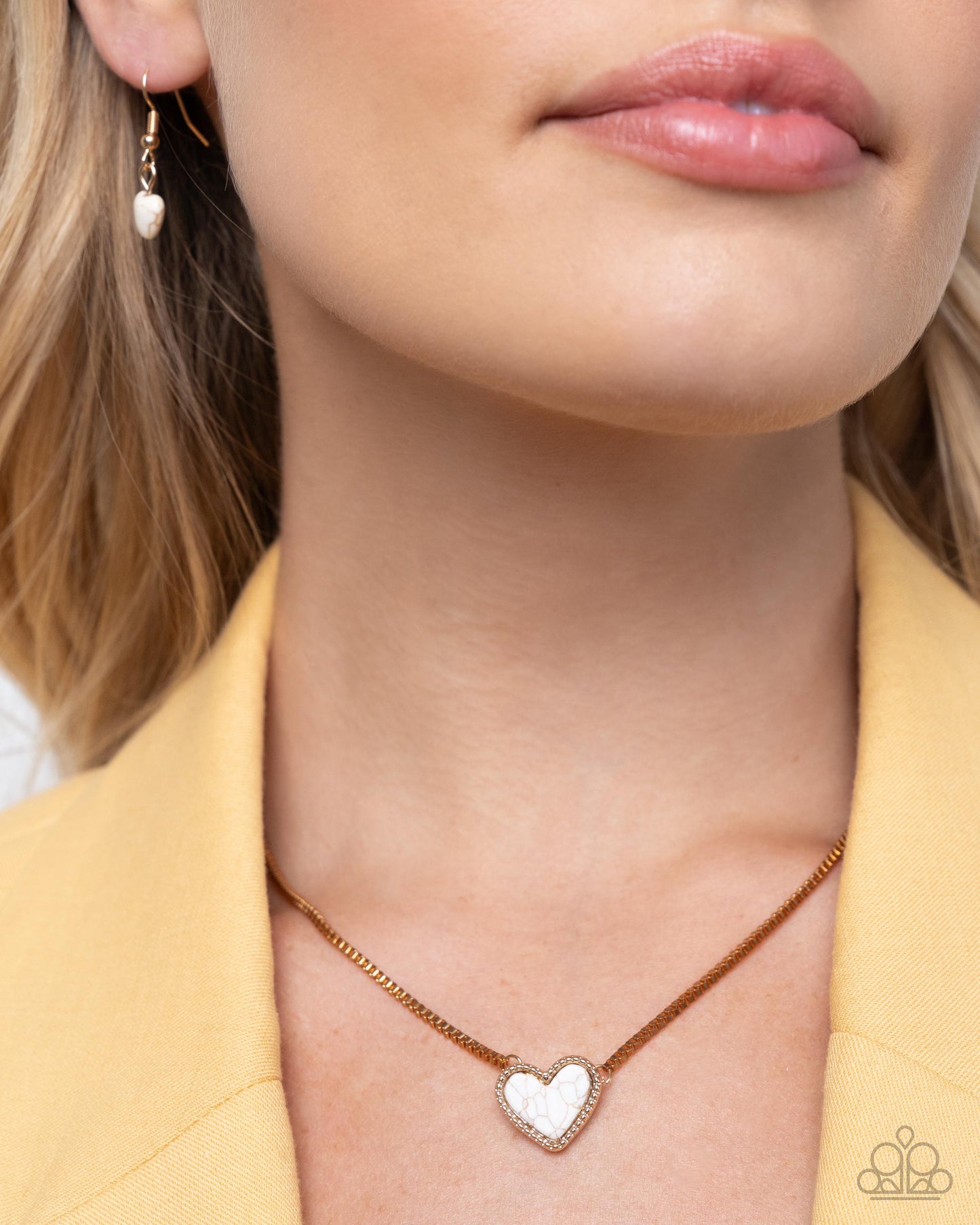 Paparazzi Accessories: Courting Collection - Complete Look Gold Set