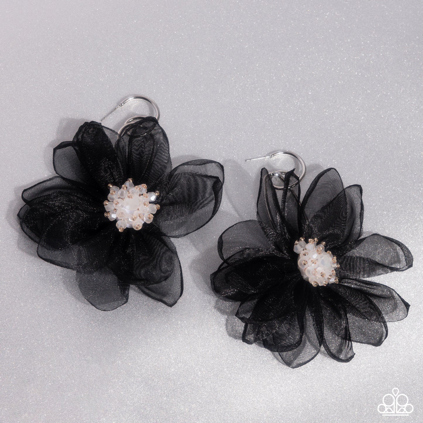 Paparazzi Accessories: Cosmopolitan Chiffon - Black Earrings