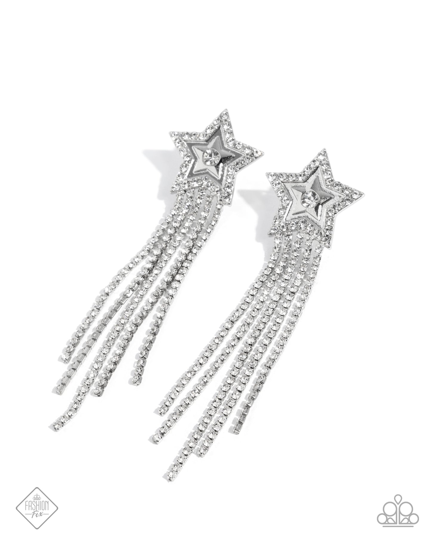 Paparazzi Accessories: Currently Cosmic - White Earrings