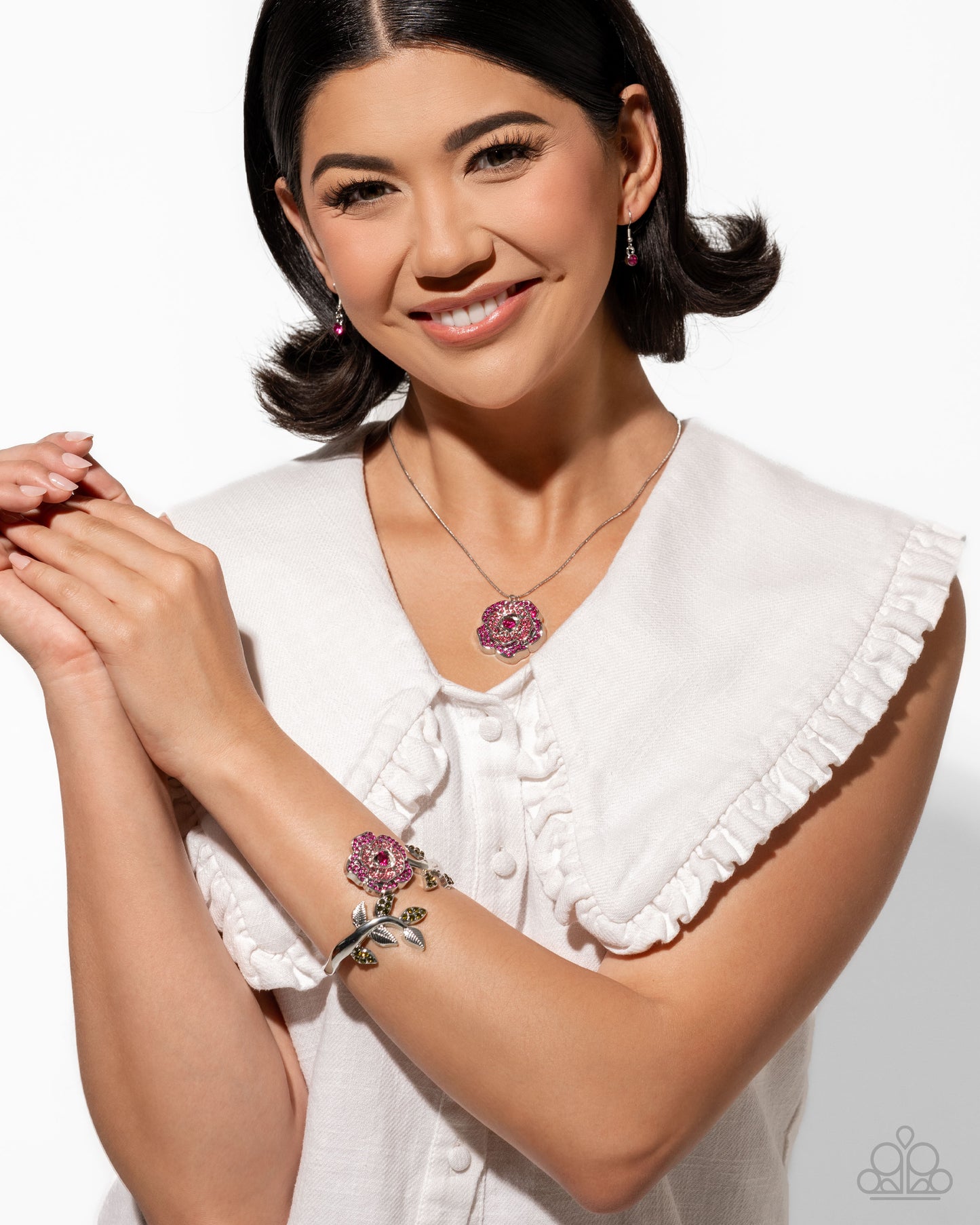 Paparazzi Accessories: Blossoming Belle - Pink Necklace April LOP 25