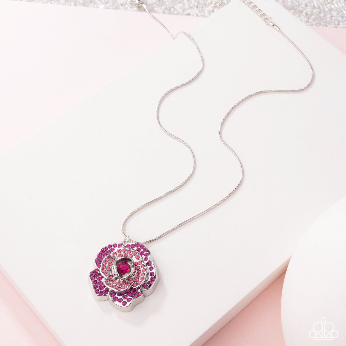 Paparazzi Accessories: Blossoming Belle - Pink Necklace April LOP 25
