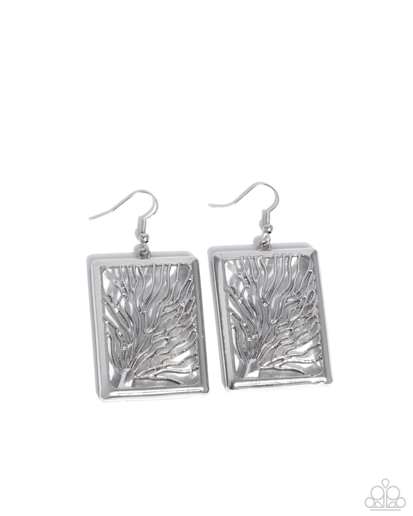 Paparazzi Accessories: Textured Trial - Silver Earrings