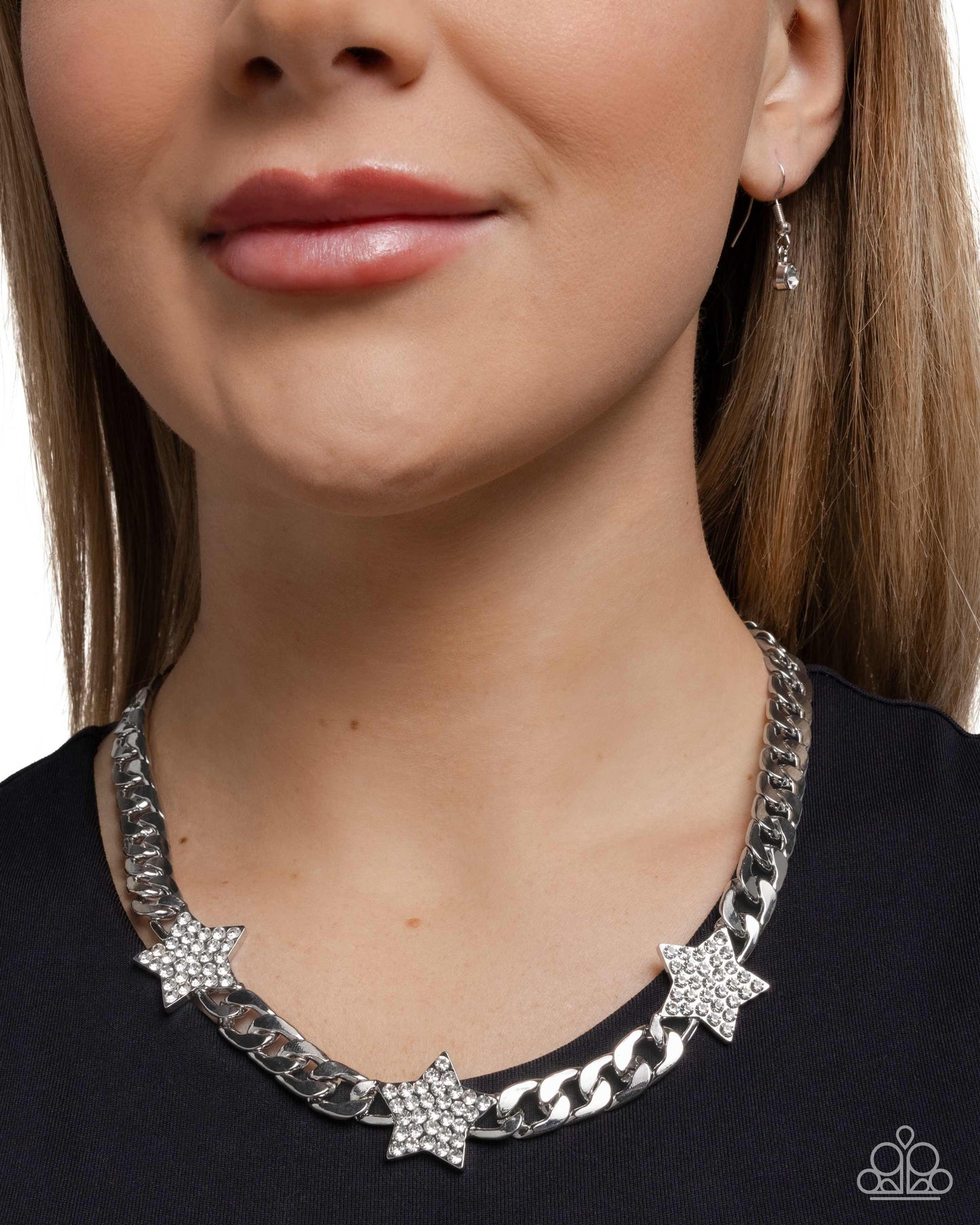 Paparazzi Accessories: Uncle Sam Stars - White Necklace