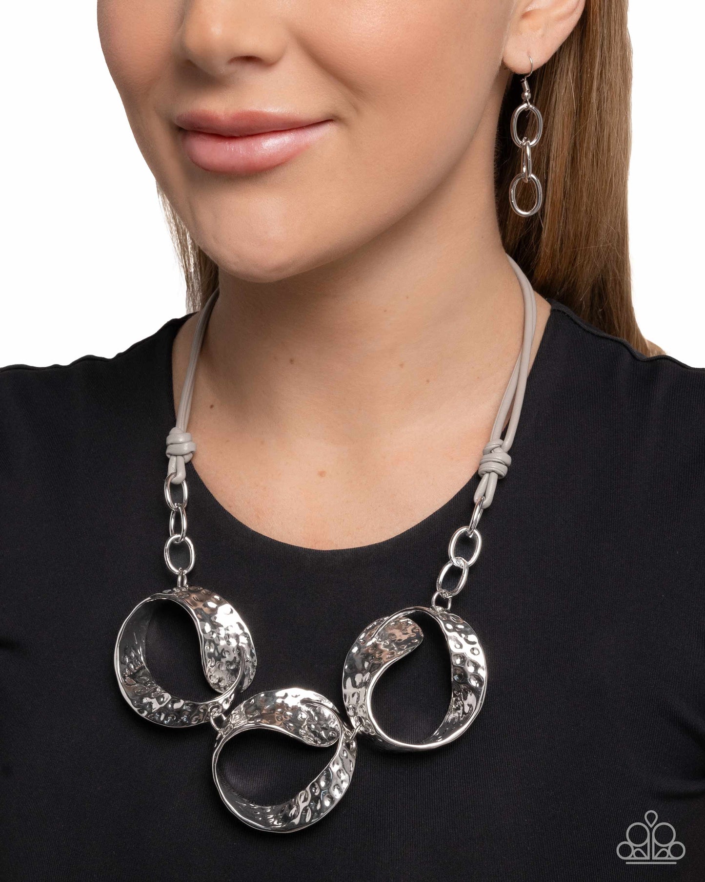 Paparazzi Accessories: Curly Cabaret - Silver Necklace