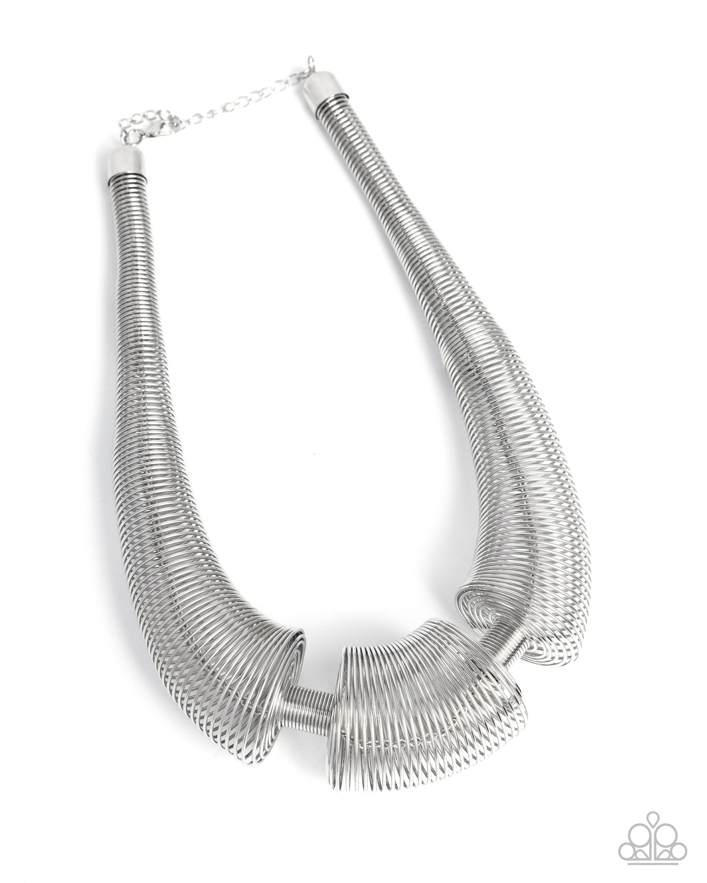 Paparazzi Accessories: Carefree Coils - Silver Necklace