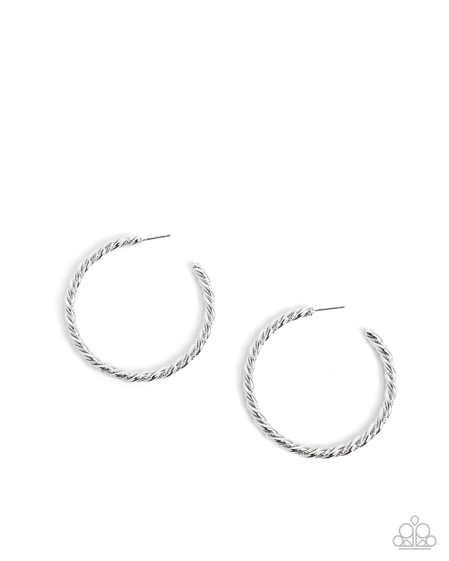 Paparazzi Accessories: Coiled Class - Silver Earrings