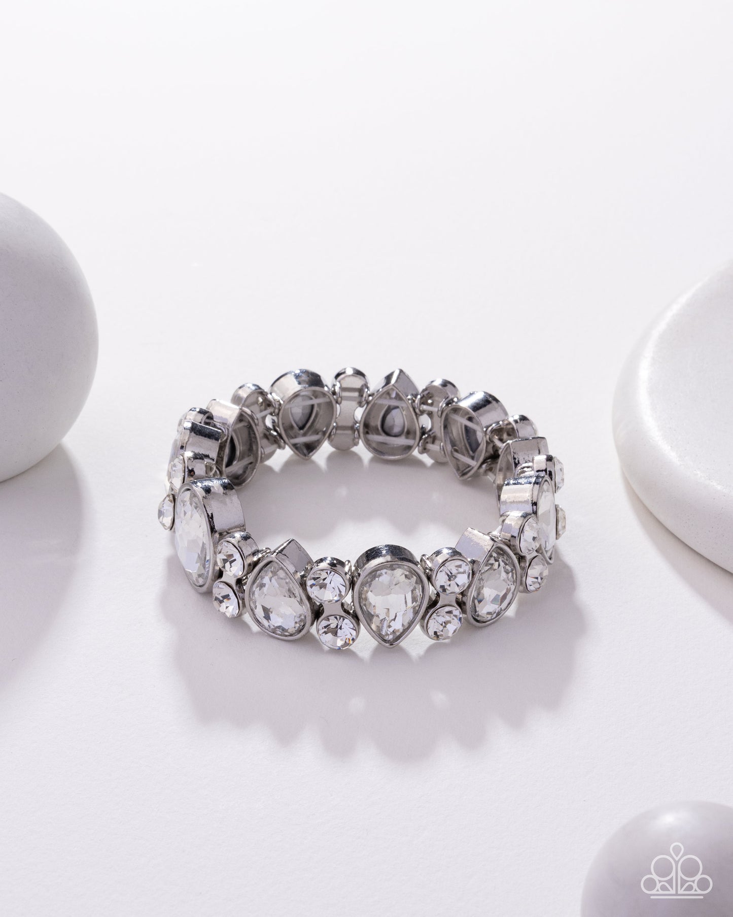Paparazzi Accessories: Secure Sparkle - White Bracelet