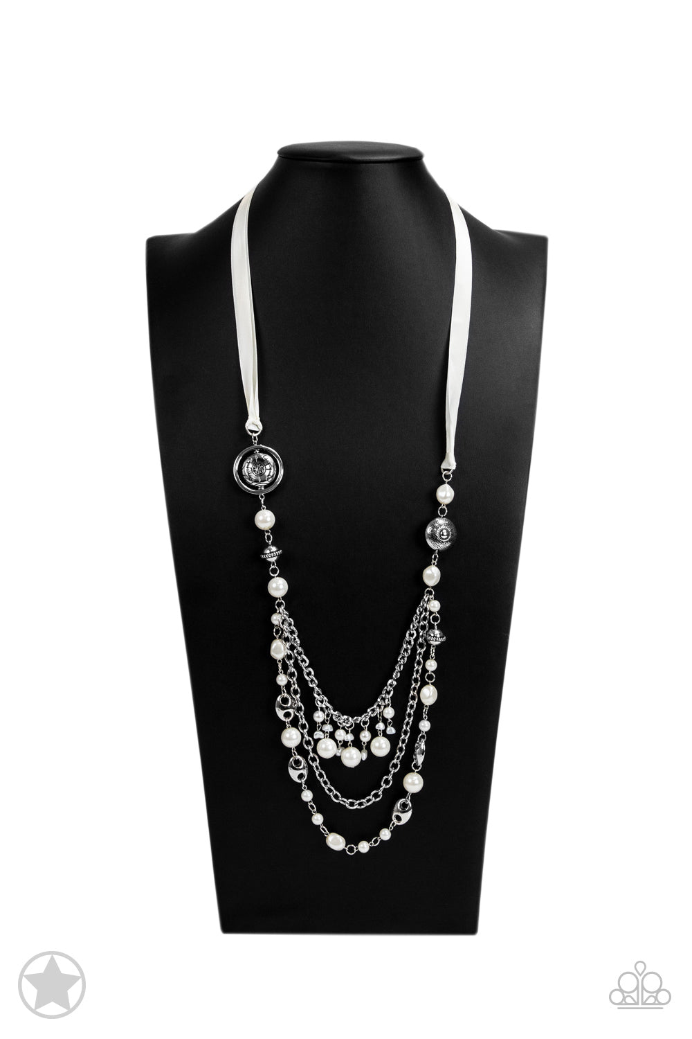 Paparazzi Accessories: All The Trimmings - Ivory Necklace