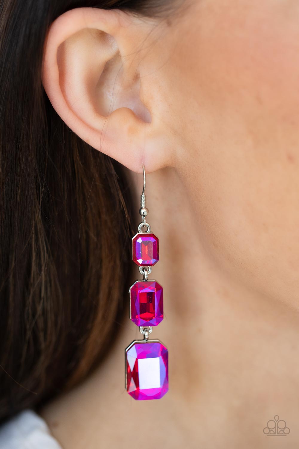 Paparazzi Accessories: Cosmic Red Carpet - Pink Earrings