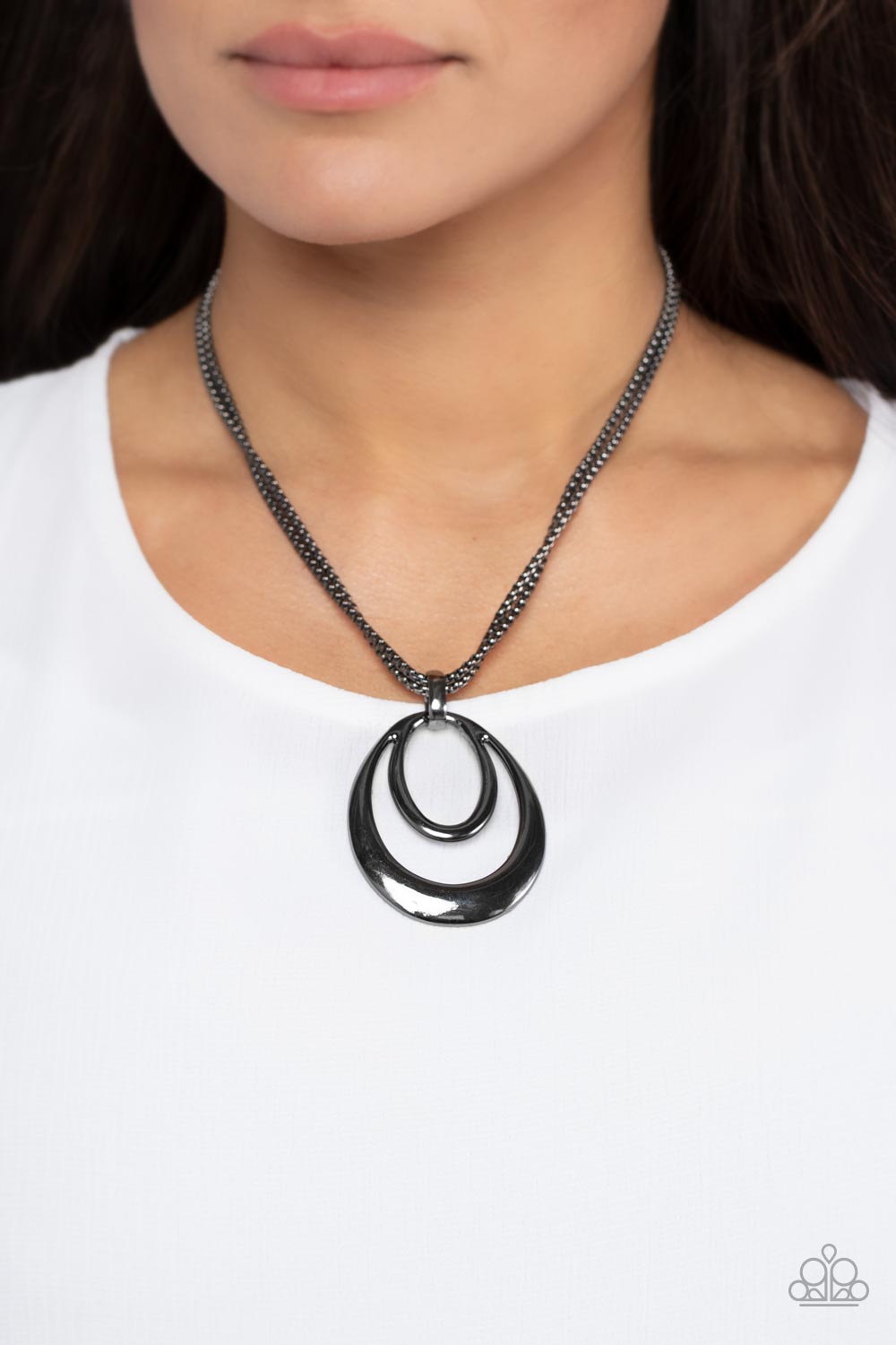 Paparazzi Accessories: Suburban Storm - Black Necklace