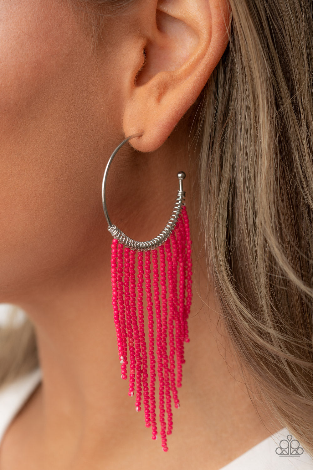 Paparazzi Accessories: Saguaro Breeze - Pink Earrings