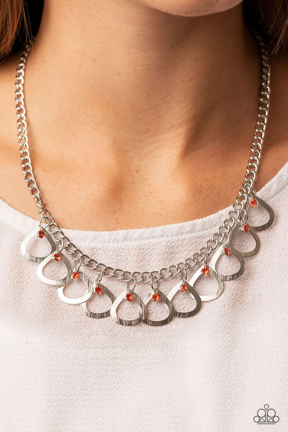 Paparazzi Accessories: TEAR-rifically Twinkling - Orange Necklace