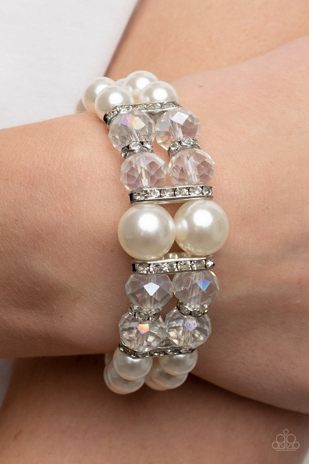 Paparazzi Accessories: Timelessly Tea Party - White Bracelets