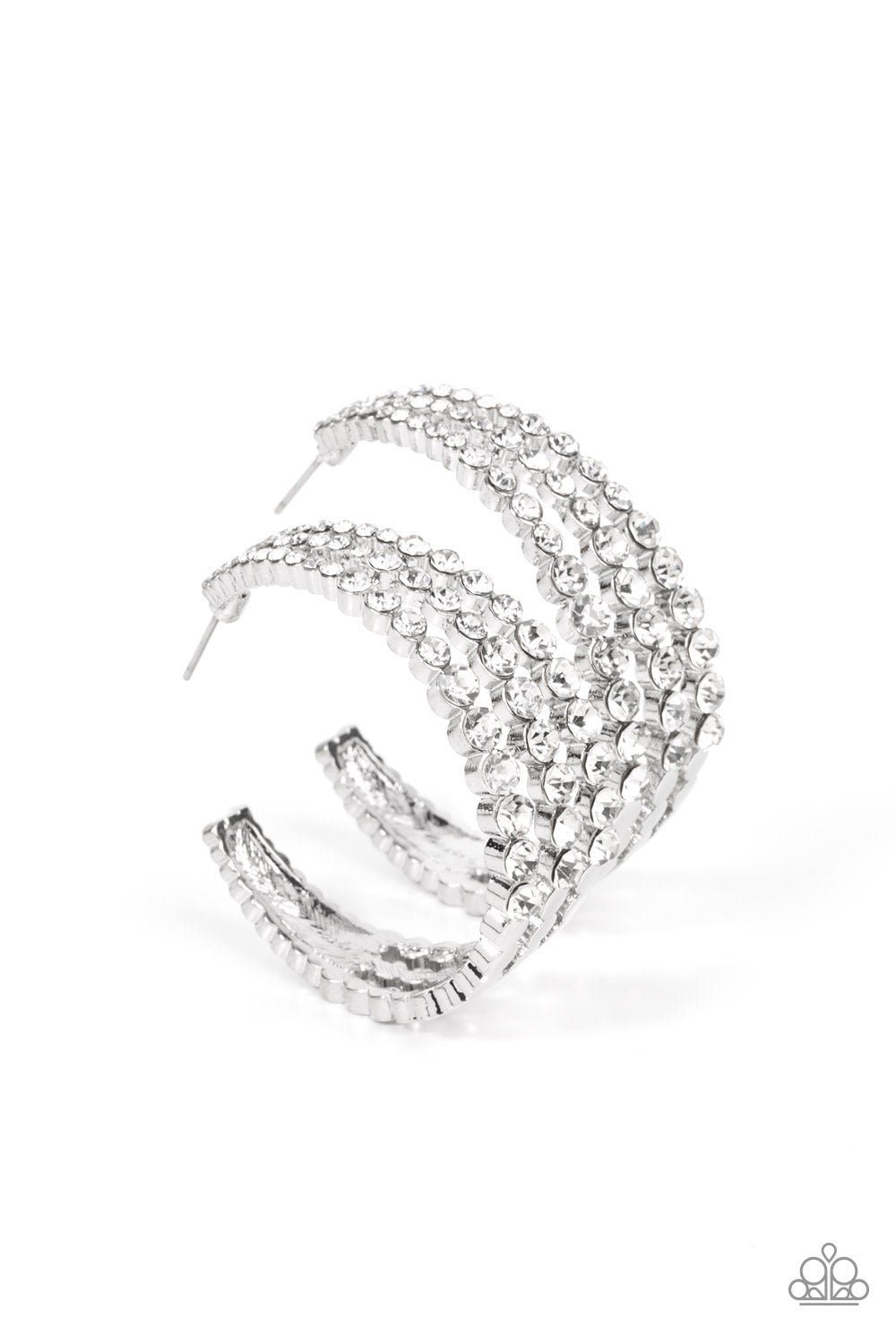 Paparazzi Accessories: Cosmopolitan Cool - White Earrings