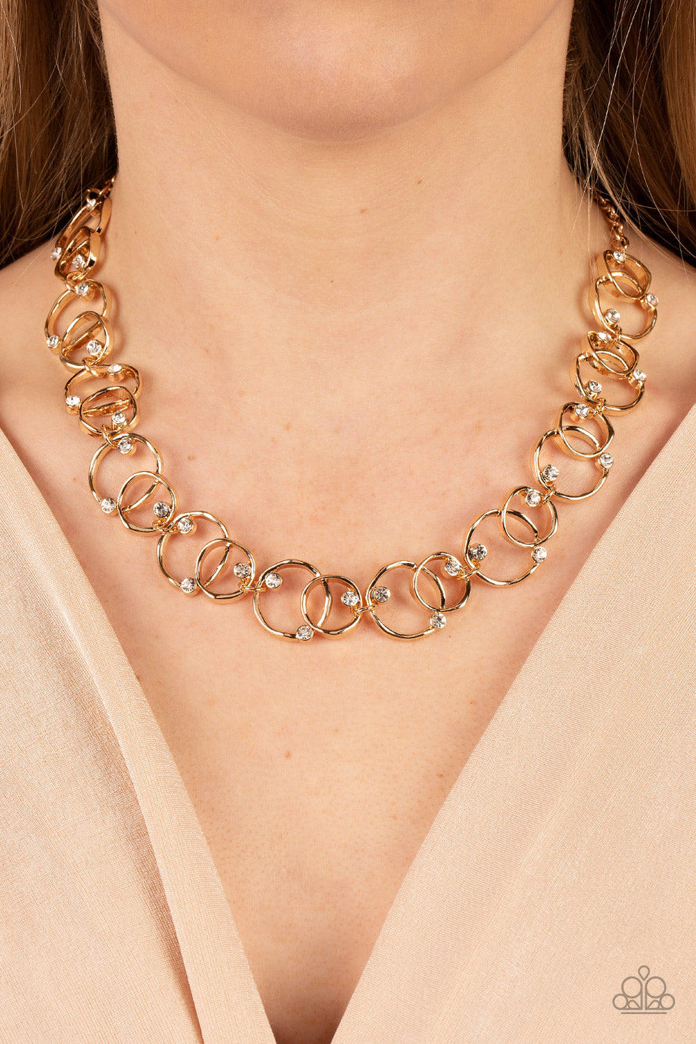 Paparazzi Accessories: Center of My Universe - Gold Necklace