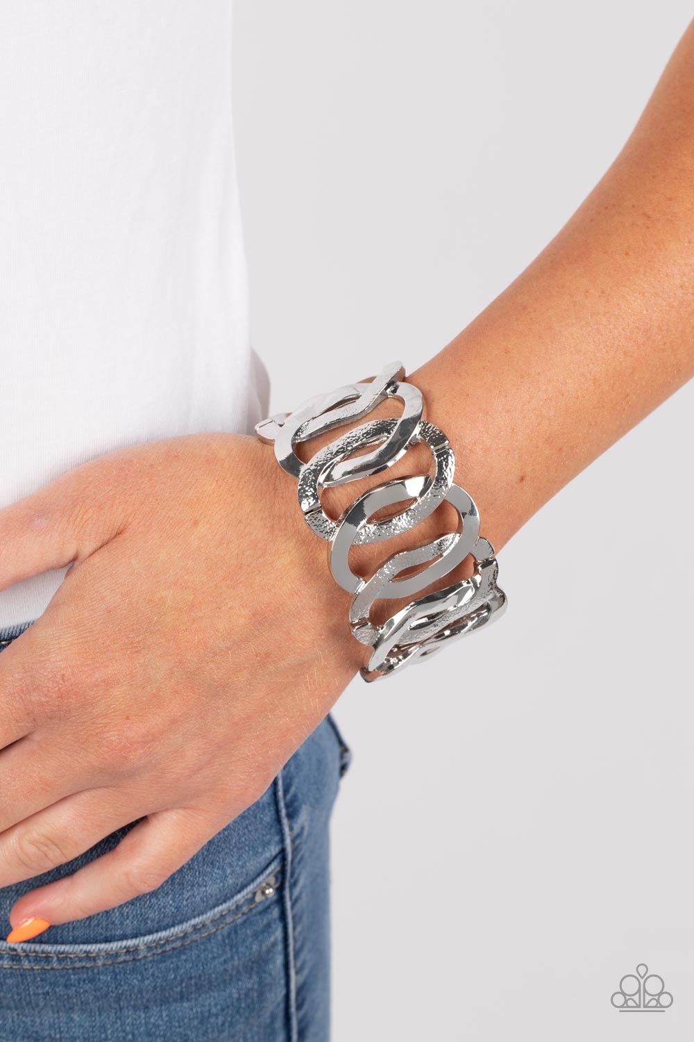 Paparazzi Accessories: Industrial Indulgence - Silver Bracelet