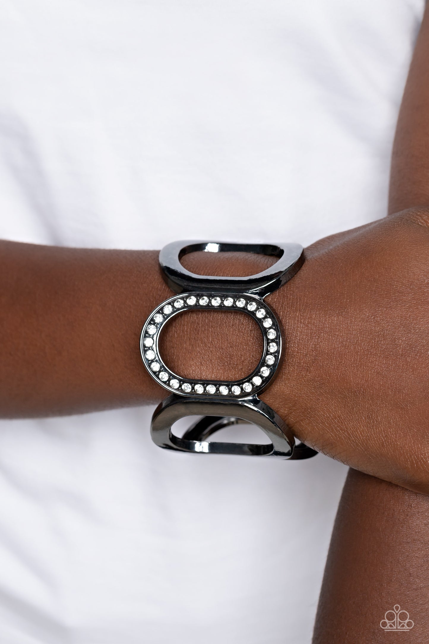 Paparazzi Accessories: Opulent Ovals - Black Bracelet