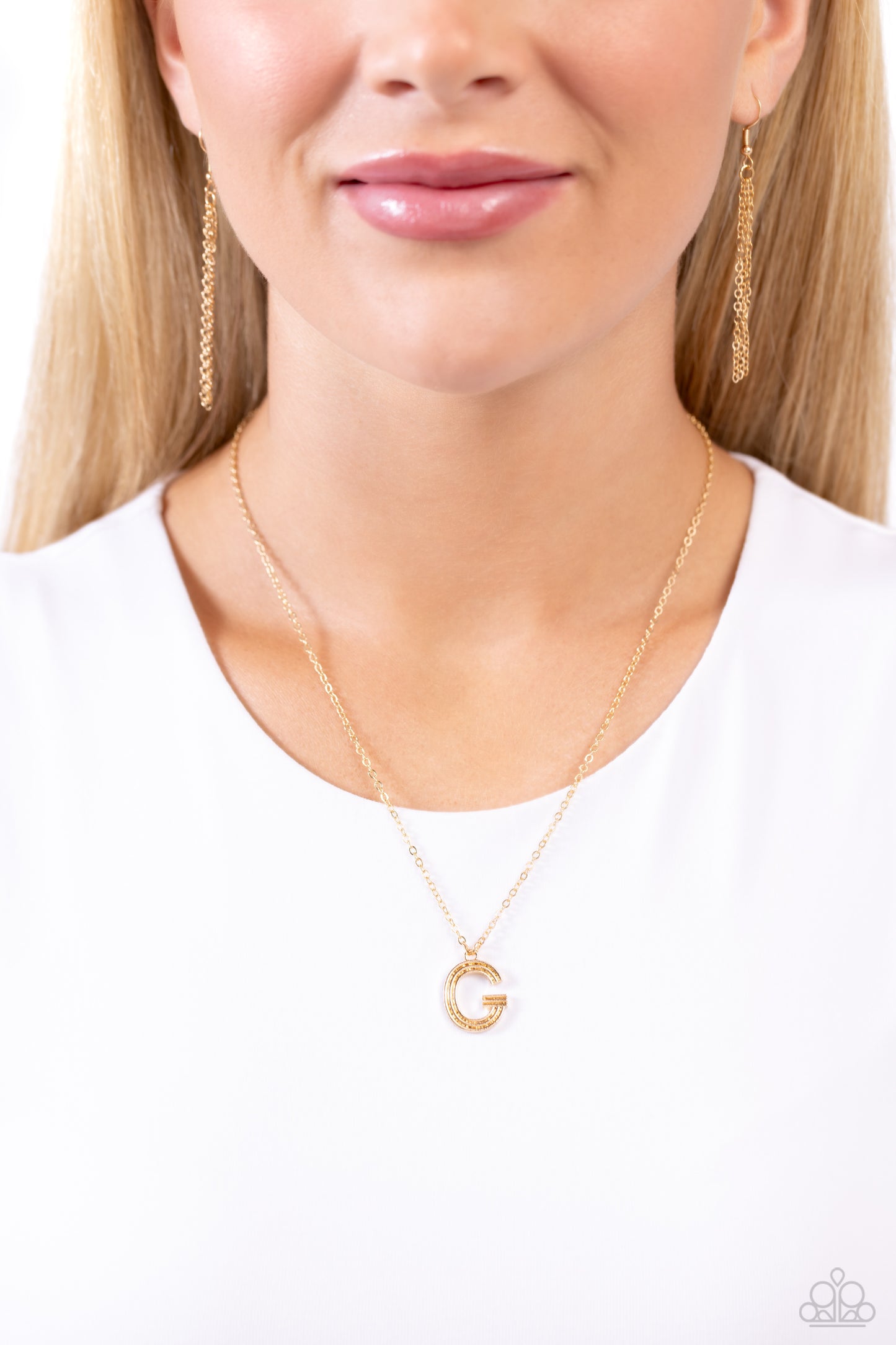 Paparazzi Accessories: Leave Your Initials - Gold - G Necklace
