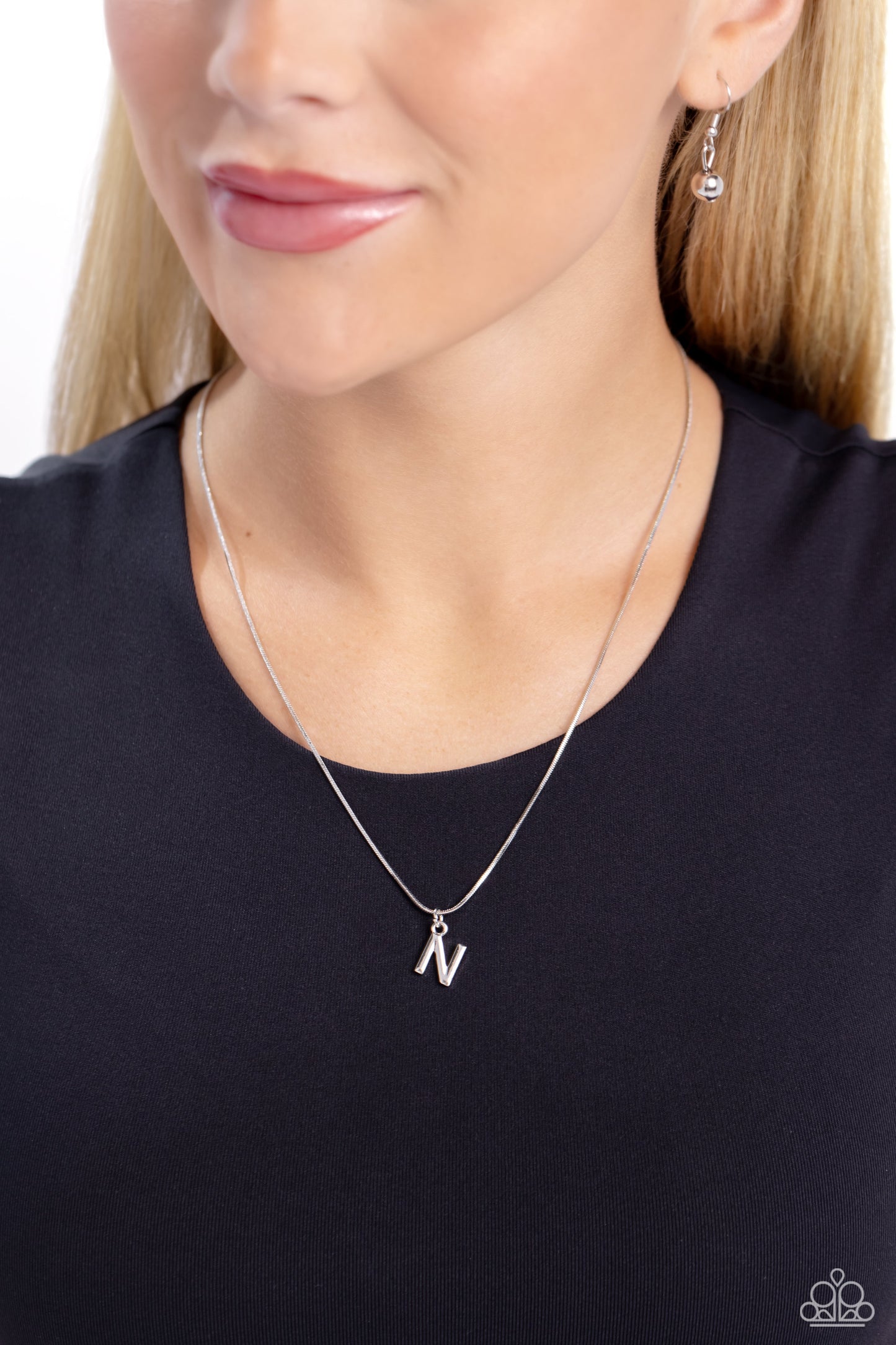 Paparazzi Accessories: Seize the Initial - Silver - N Necklace