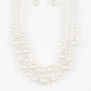 Paparazzi Accessories: The More The Modest - White Necklace