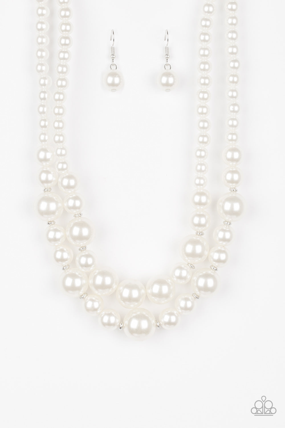 Paparazzi Accessories: The More The Modest - White Necklace