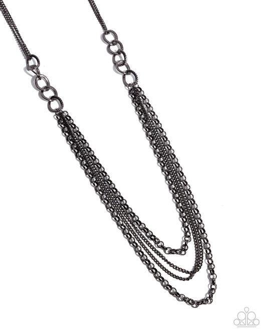 Paparazzi Accessories: Mechanical Mayhem - Black Necklace