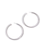 Paparazzi Accessories: Curve Ball - Silver Earrings
