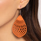 Paparazzi Accessories: Caribbean Coral - Orange Earrings