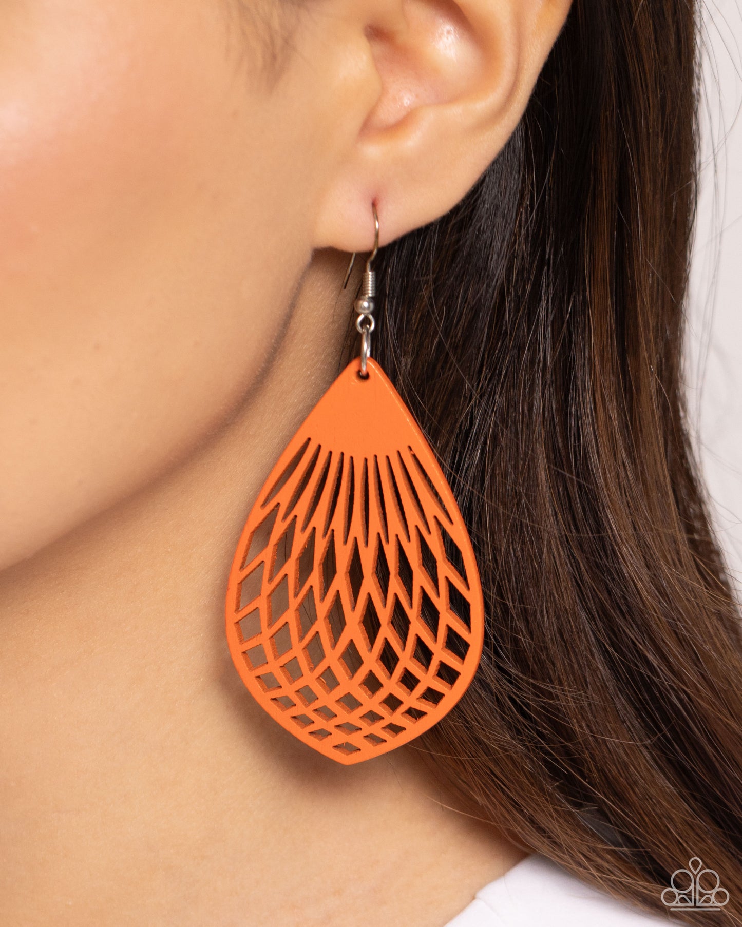 Paparazzi Accessories: Caribbean Coral - Orange Earrings