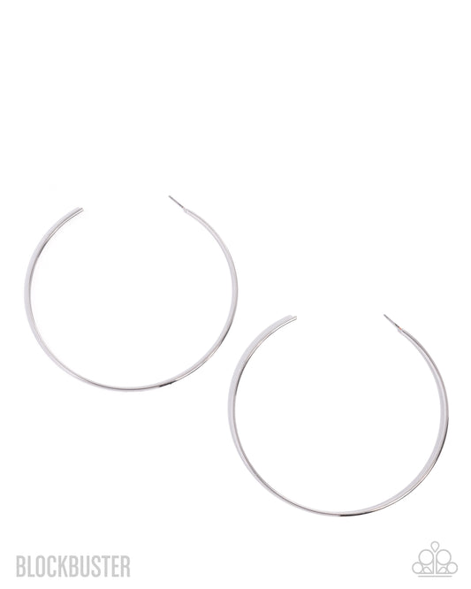 Paparazzi Accessories: Colossal Couture - Silver Earrings