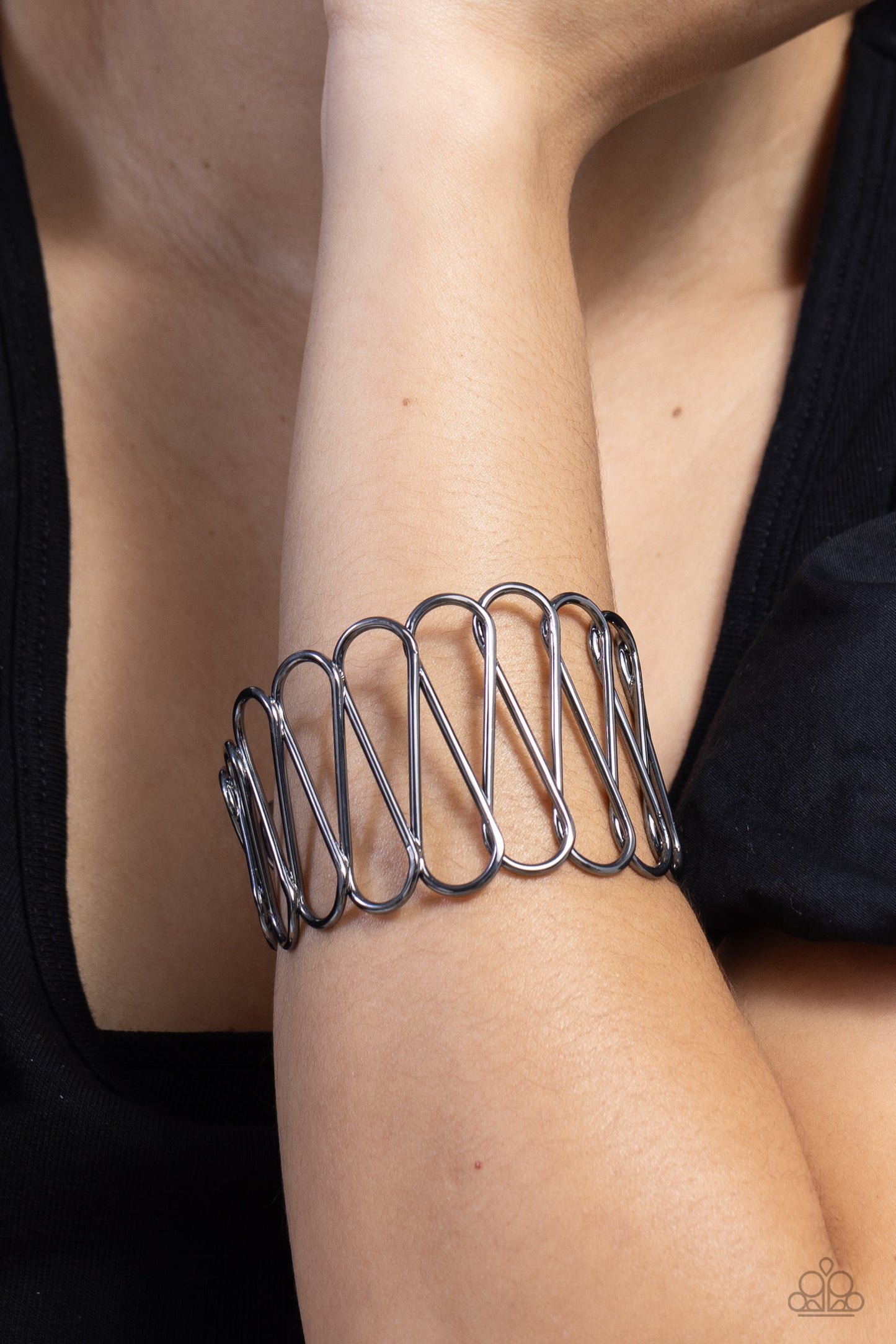 Paparazzi Accessories: Wickedly Wired - Black Bracelet