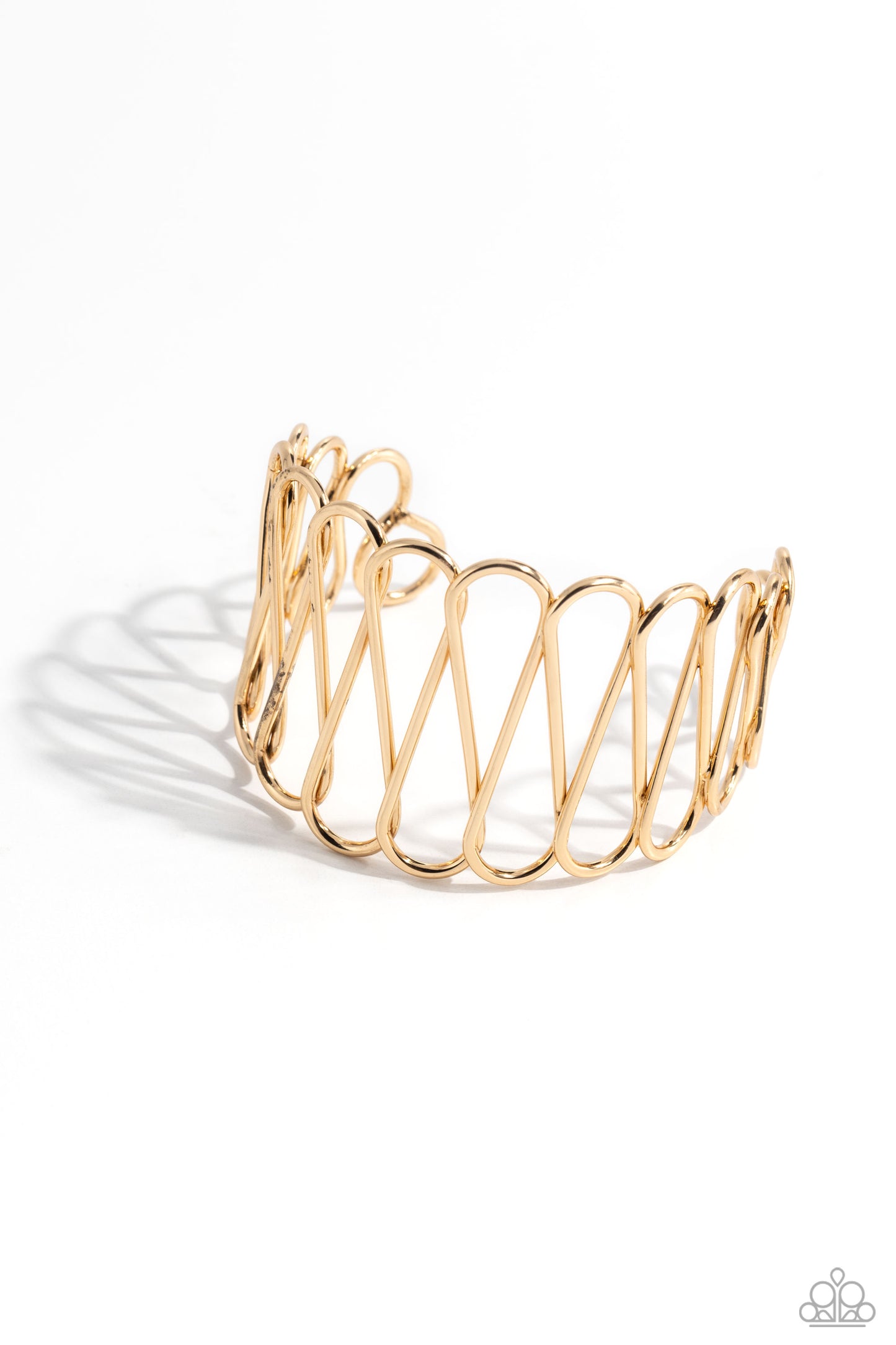 Paparazzi Accessories: Wickedly Wired - Gold Bracelet