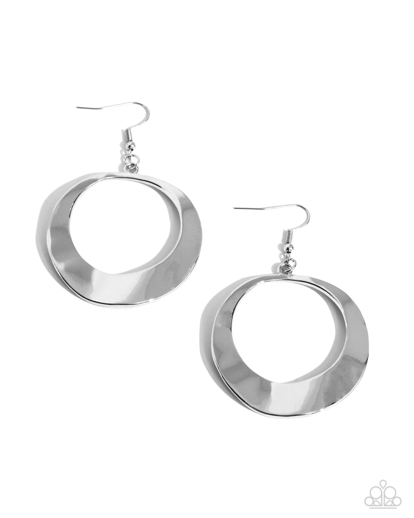 Paparazzi Accessories: Urban Eclipse - Silver Earrings