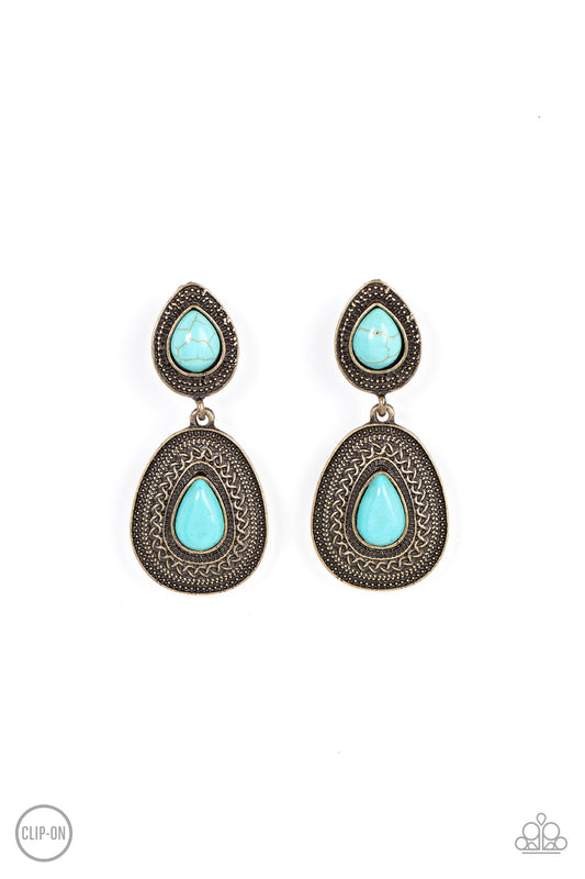 Paparazzi Accessories: Country Soul - Brass Earrings