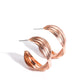 Paparazzi Accessories: Curvy and Worthy - Copper Earrings