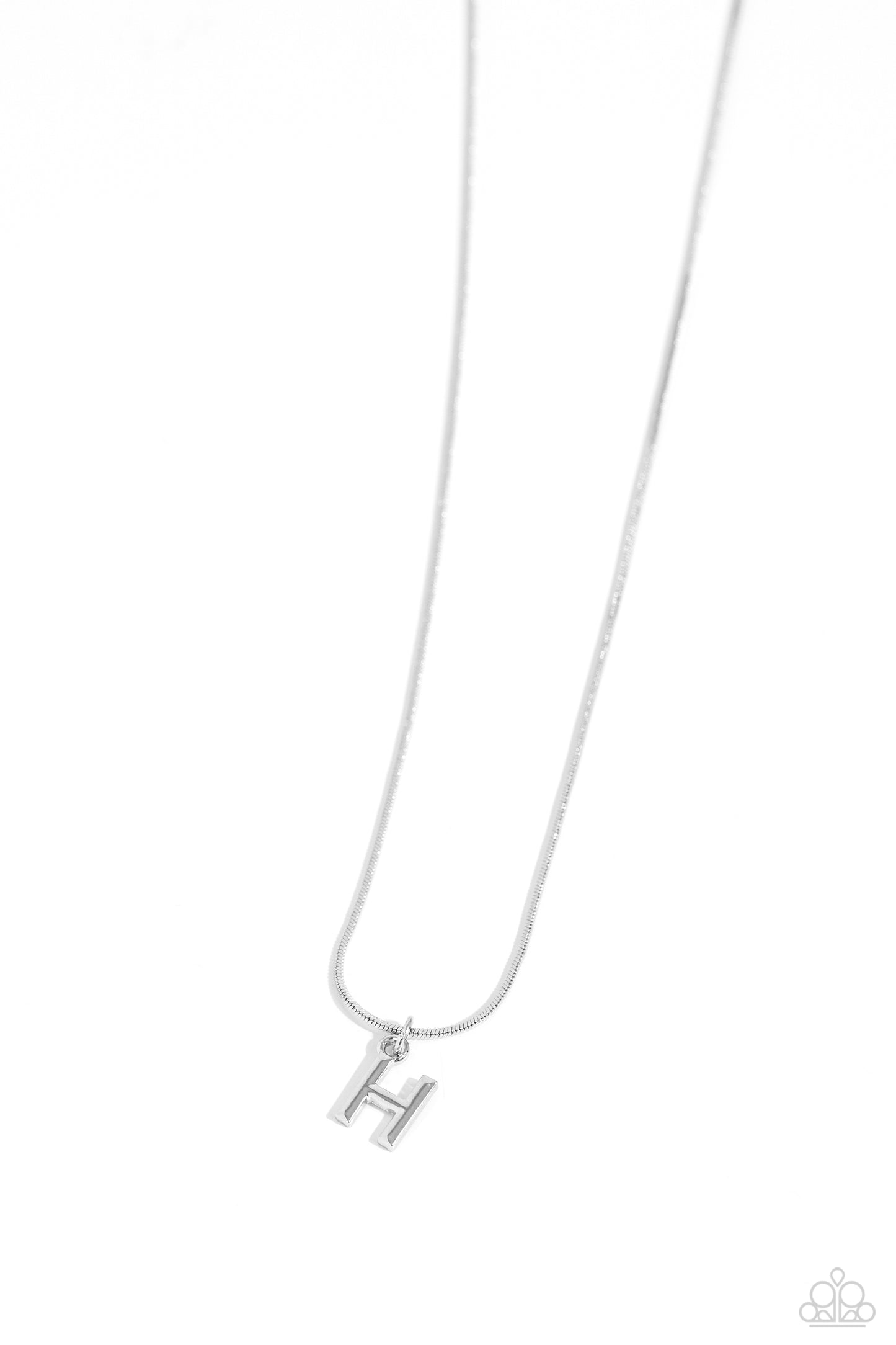 Paparazzi Accessories: Seize the Initial - Silver - H Necklace