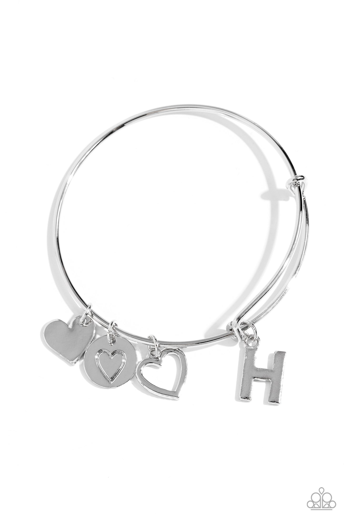 Paparazzi Accessories: Making It INITIAL - Silver - H Bracelet