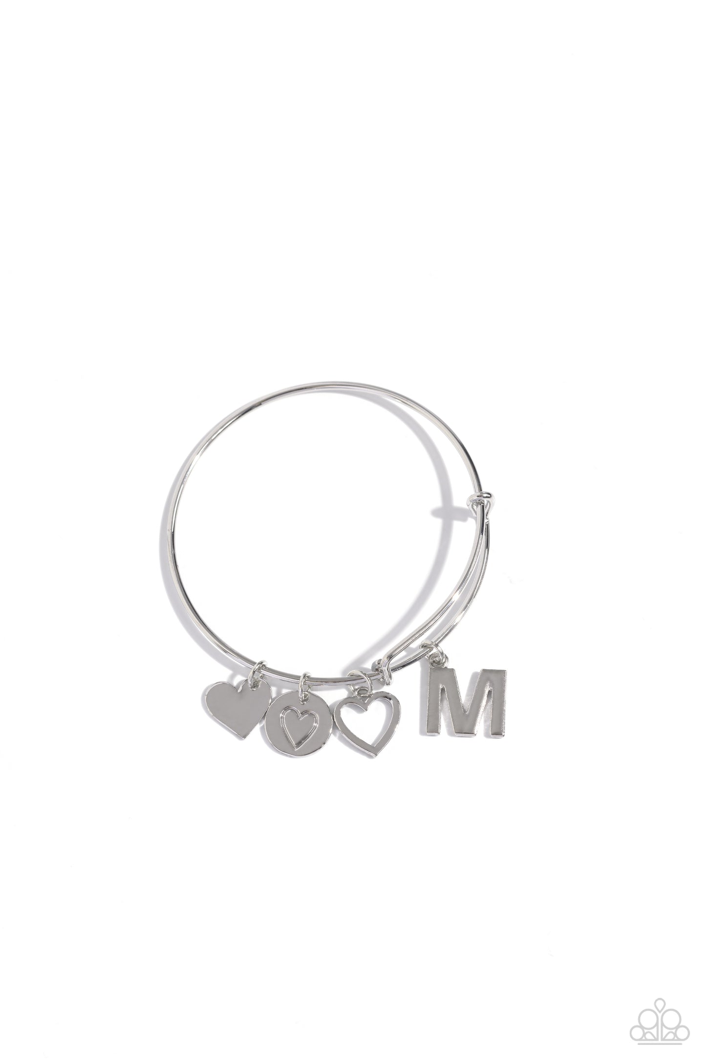 Paparazzi Accessories: Making It INITIAL - Silver - M Bracelet