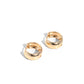 Paparazzi Accessories: Hinged Halftime - Gold Earrings