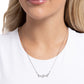 Paparazzi Accessories: Birth Month Bling - August - Silver Necklace