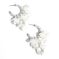 Paparazzi Accessories: Frilly Feature - White Earrings