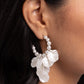 Paparazzi Accessories: Frilly Feature - White Earrings