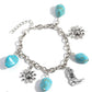 Paparazzi Accessories: Badlands Beau - Blue Bracelet