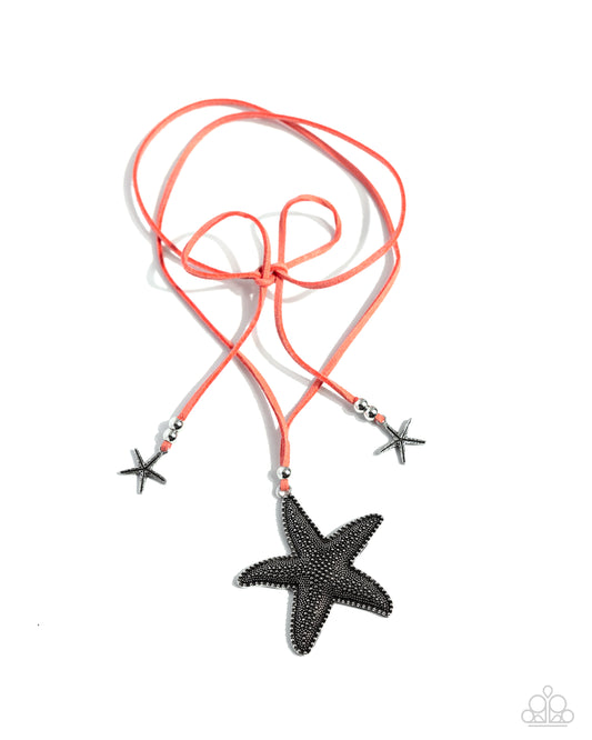 Paparazzi Accessories: Starfish Sentiment - Orange Necklace